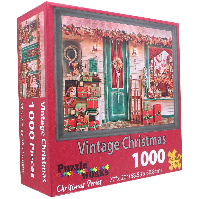 Puzzleworks Vintage Christmas 1000 Piece Jigsaw Puzzle