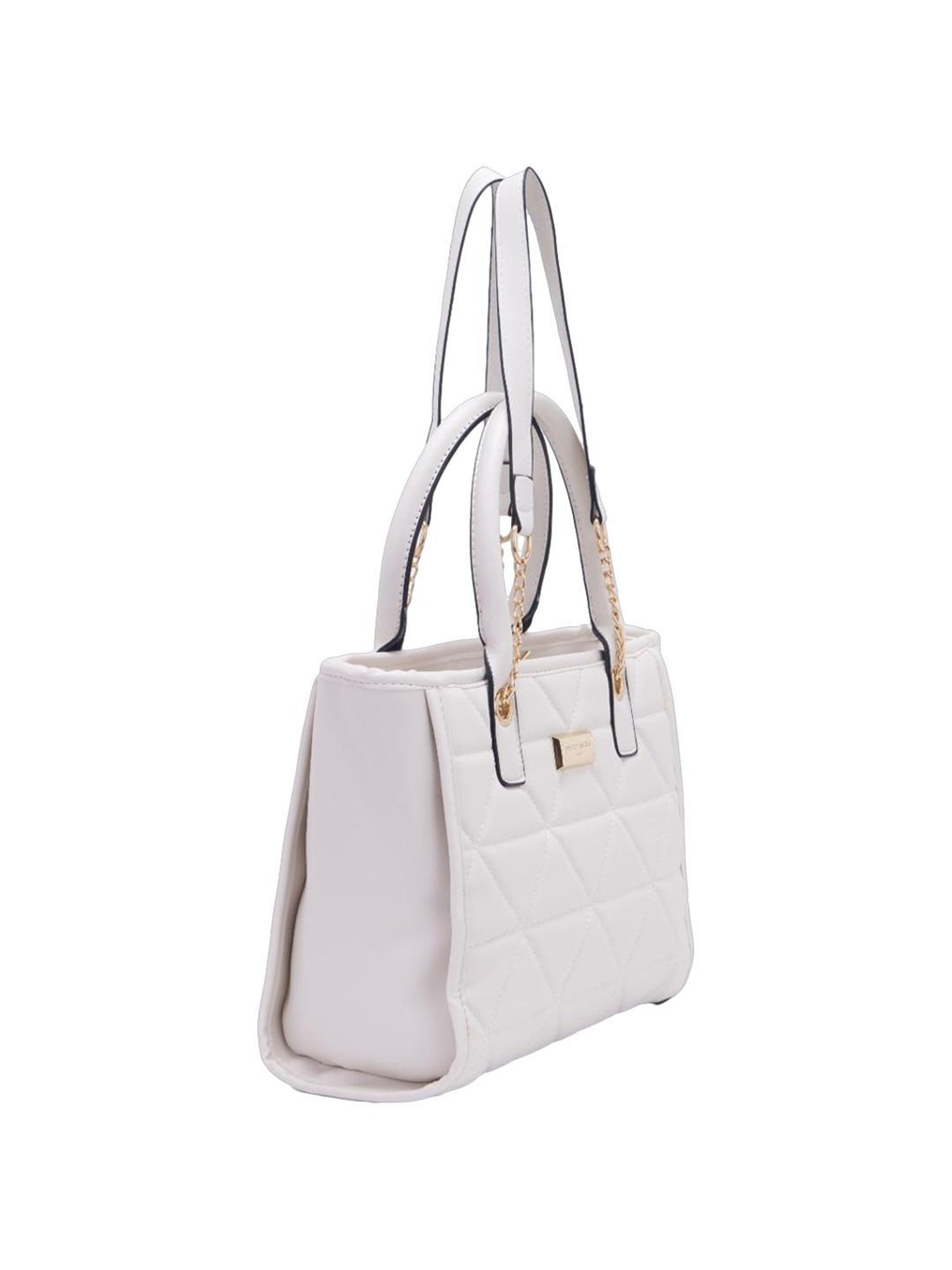 Pierre Cardin White Textured Handbag