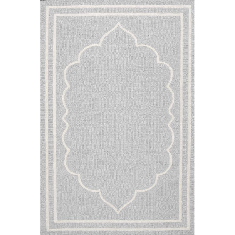 Sterling Gray Solid Hooked Runner - (2'6"x8') - nuLOOM