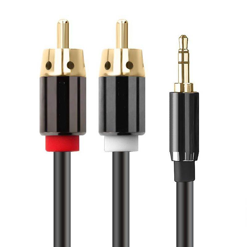 RCA to 3.5mm Audio Cable, Hannord 3.5mm Male to 2RCA Male RCA Cable, Y Splitter Stereo Audio Cable for Subwoofer, Receiver, Speakers and More, 3 Meters / 10ft.