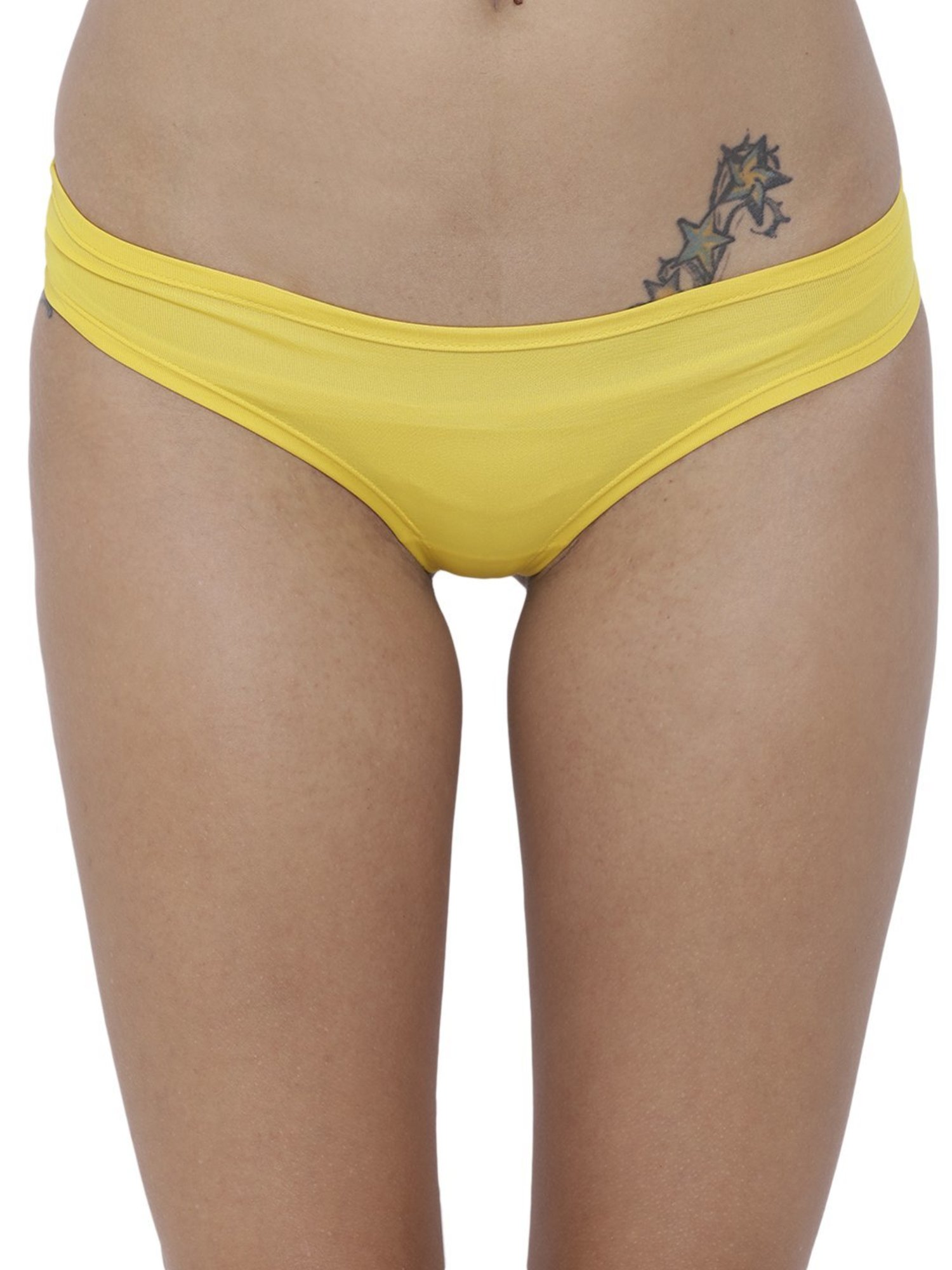 BASIICS by La Intimo Yellow Bikini Panty