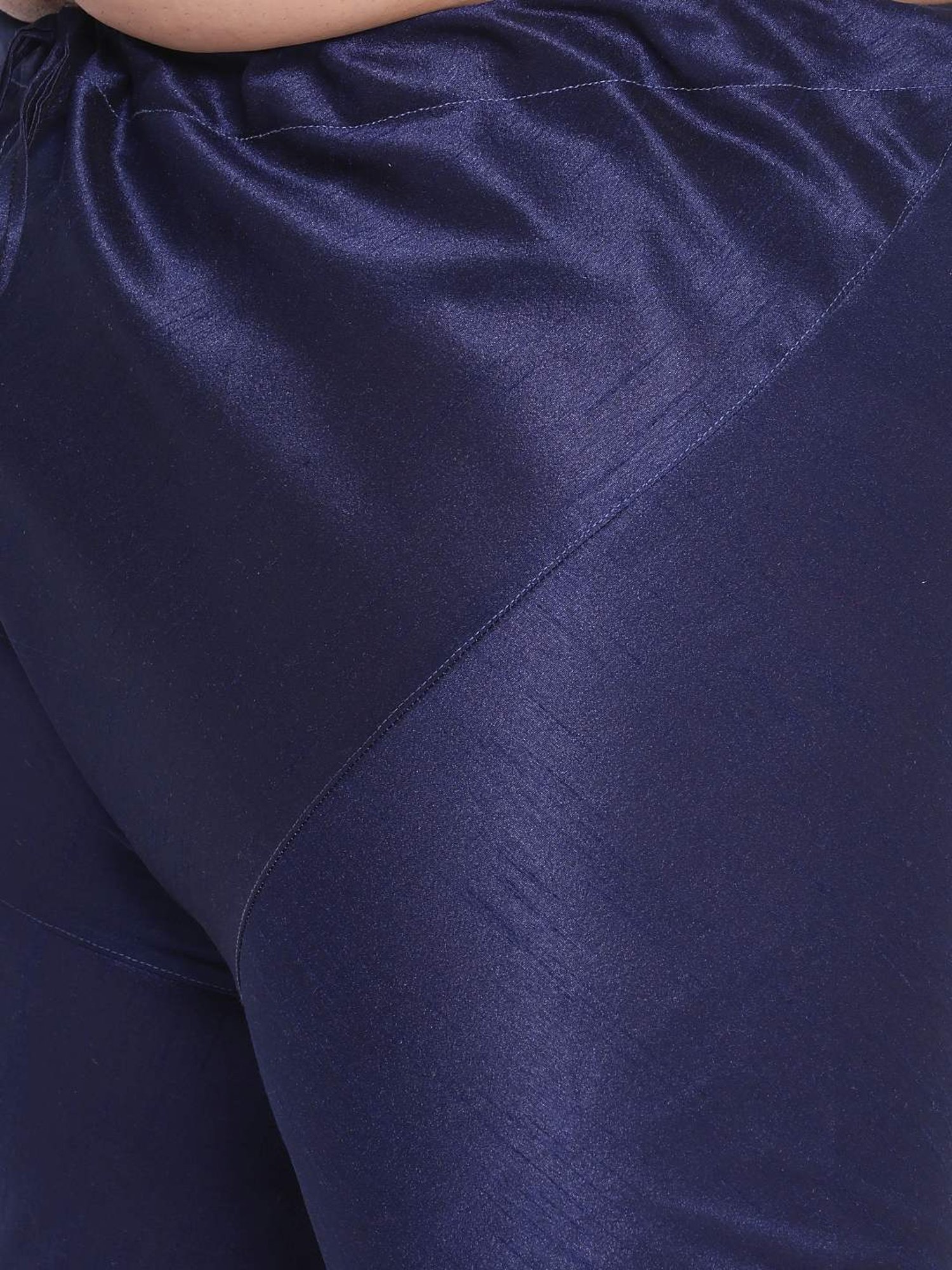 KISAH PLUS Beige & Navy Regular Fit Jacquard Kurta Set With Jacket