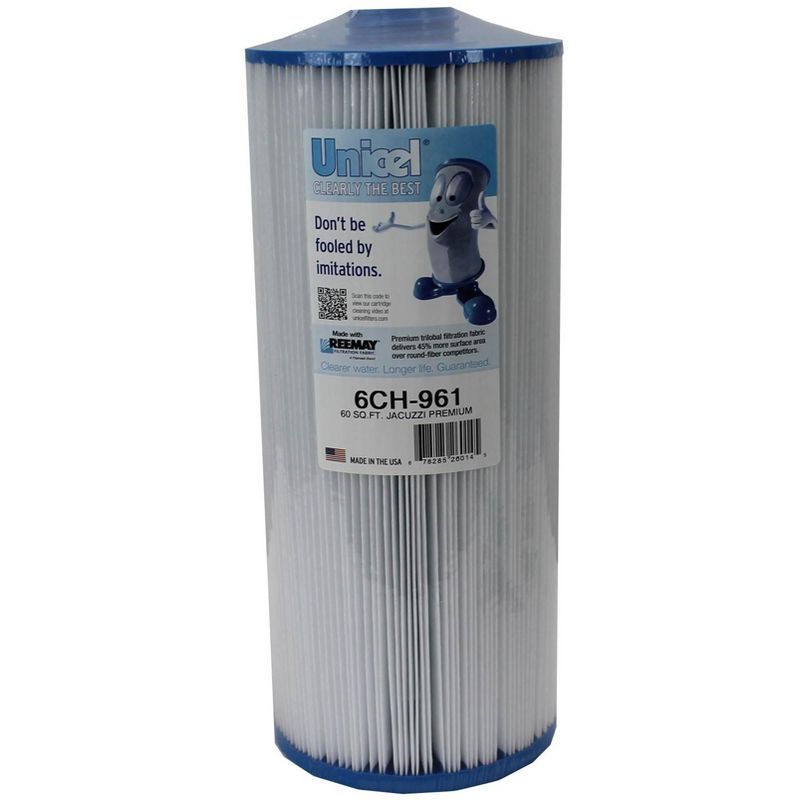 4) New Unicel 6CH-961 Replacement Jacuzzi Spa Filter Cartridges 60 Sq Ft PJW60TL