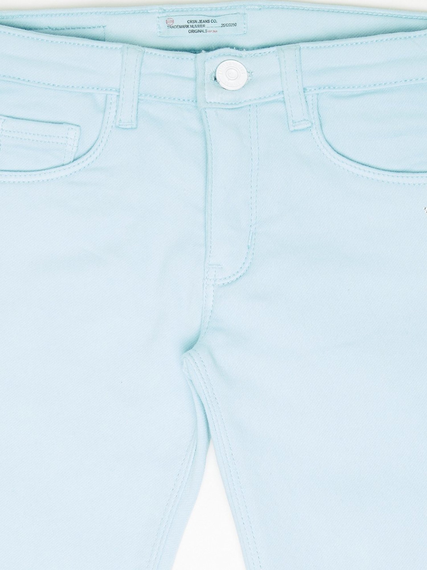 GJ baby Girls Blue Washed Jeans