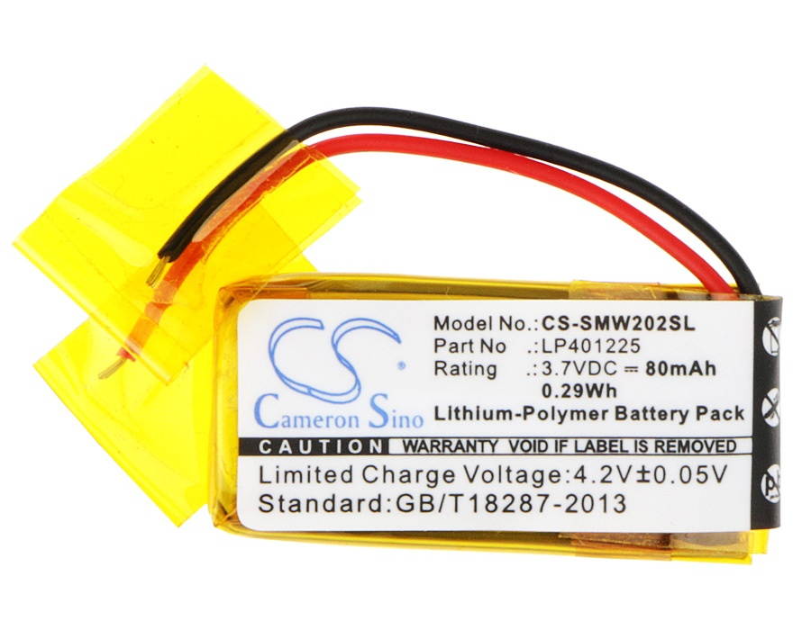 Battery Replacement for Sony SBH80 NWZ-W202 LP401225