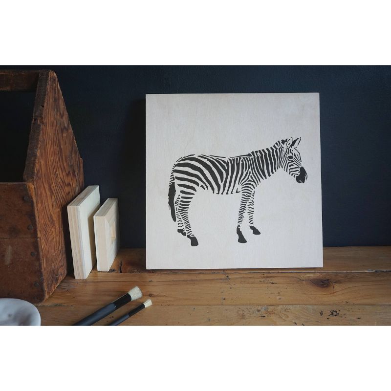 Stencil1 Zebra - Stencil 8.5" x 11"