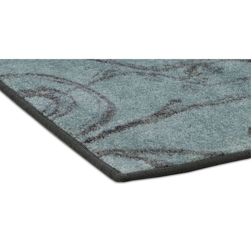 Mohawk Peacock Feathers Area Rug - Blue Green (8'x10')