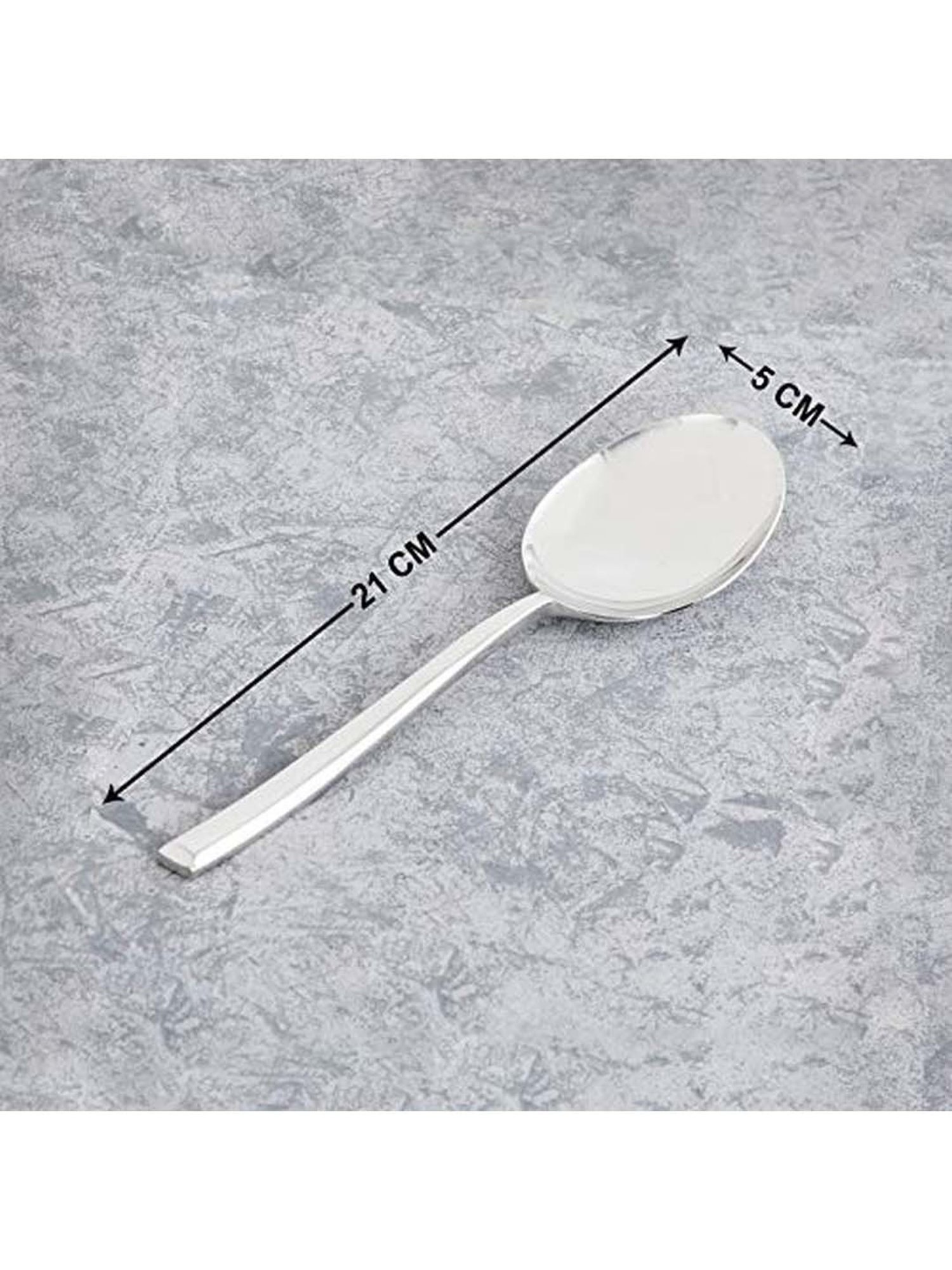 Sumeet S.S.Big Serving&Cooking Spoon Set-5pc(1 Turner,1Serving Spoon,1Skimmer,1Basting Spoon,1Ladle)