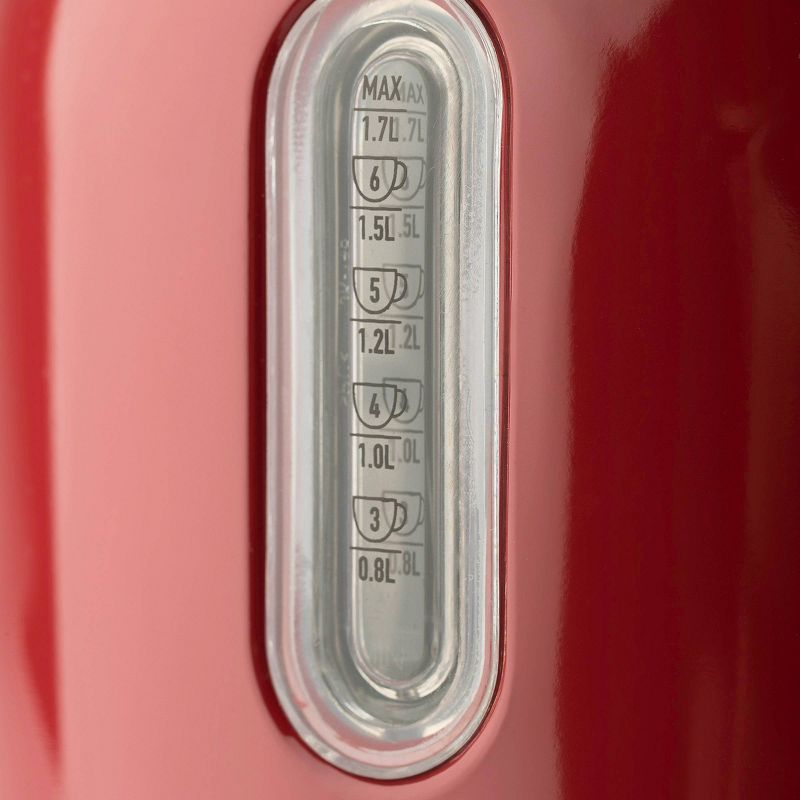 Haden Dorset 1.7L Stainless Steel Electric Kettle - Red