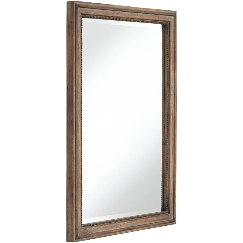 Noble Park Lesley Beaded Wood 26 3/4" x 37" Wall Mirror