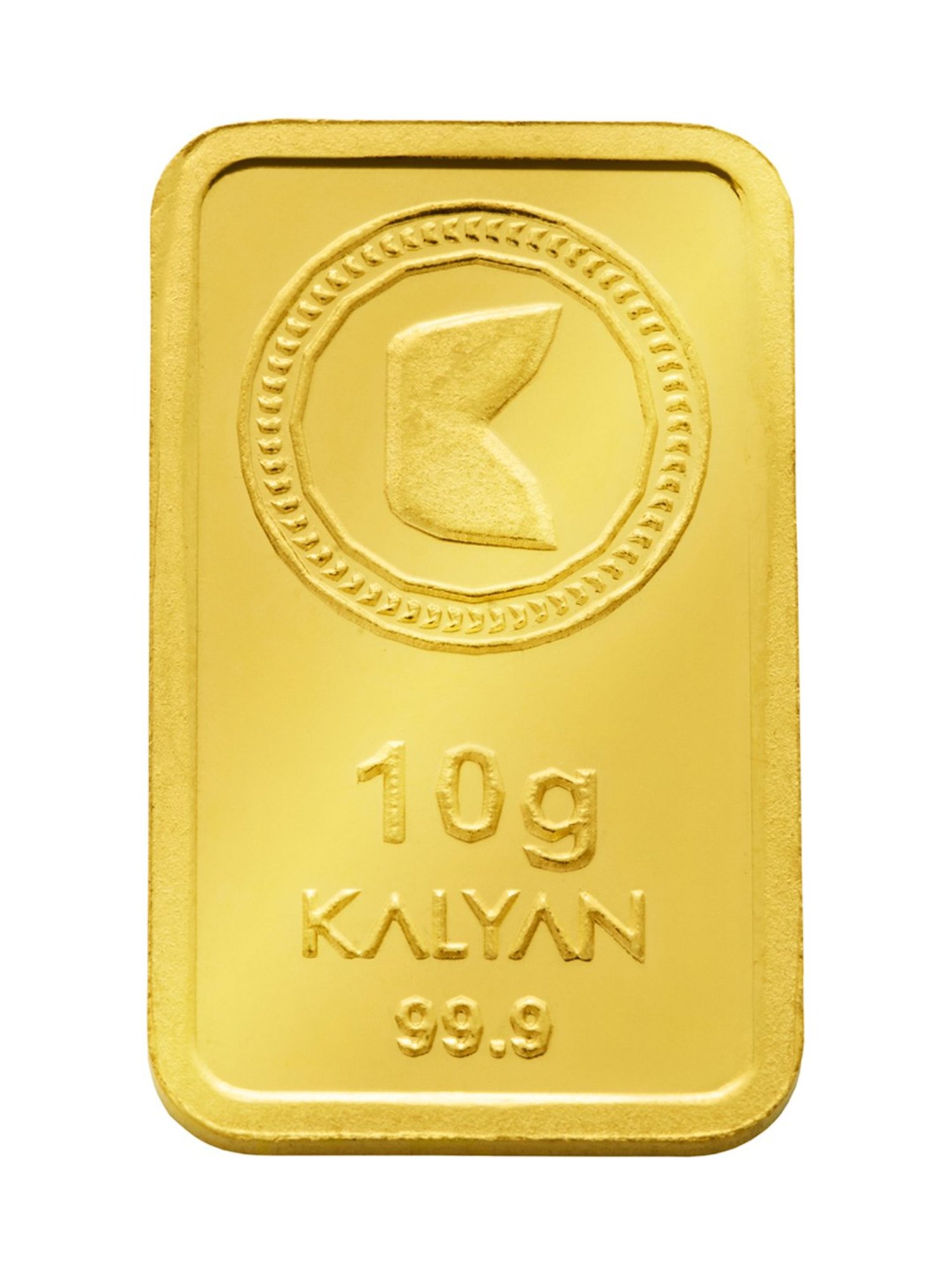 Kalyan Jewellers Lotus 24k (999) 100% Pure 10gm Gold Bar