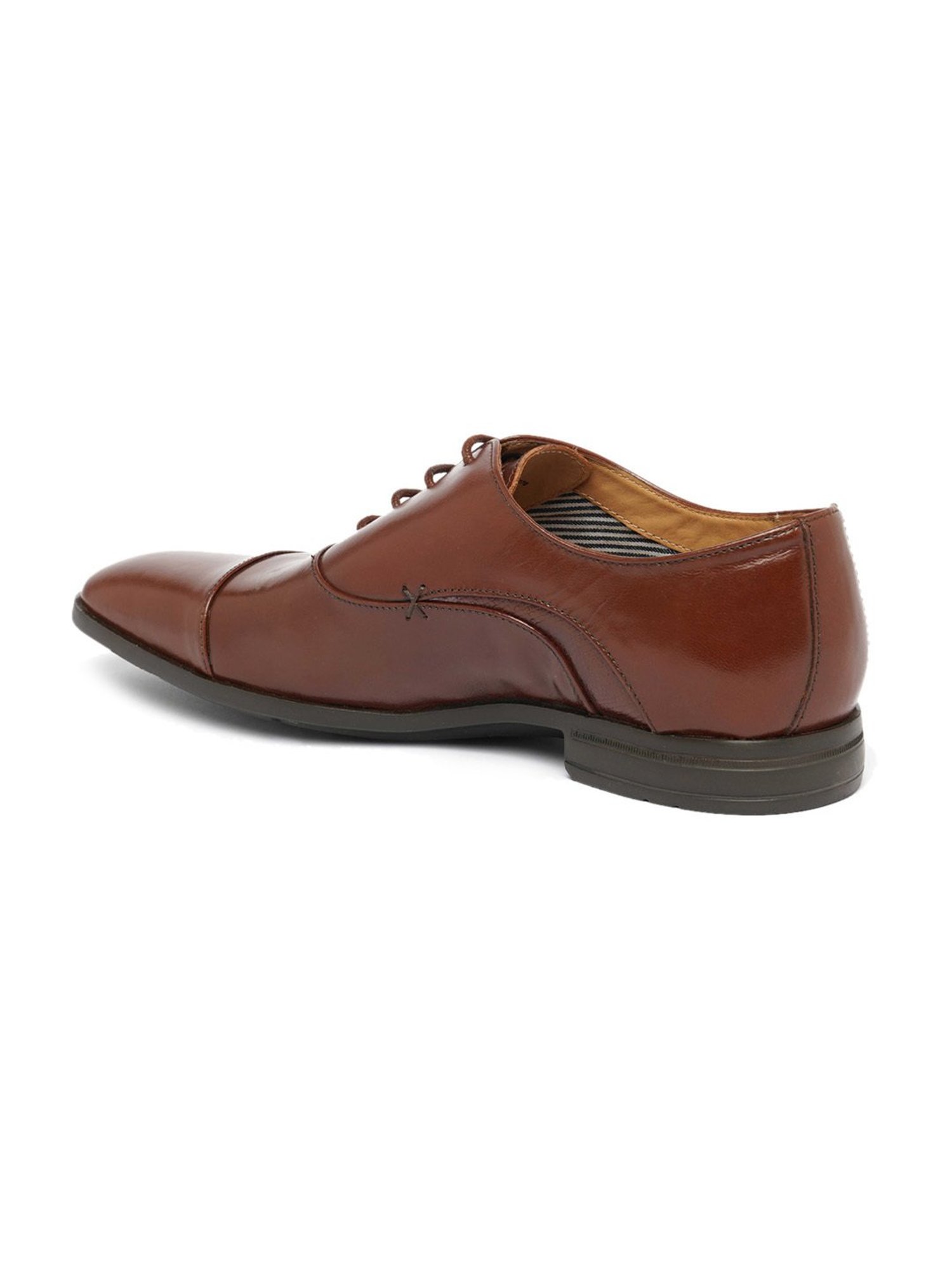 Ruosh Men's Tan Oxford Shoes