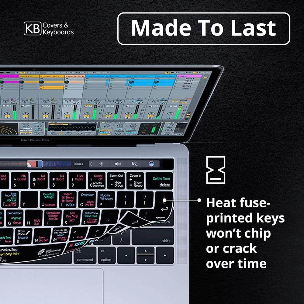 KB Covers Ableton Live Keyboard Cover Compatible with 13&rdquo; & 16&rdquo; MacBook Pro w Magic Keyboard | Ultra Thin Dust Water & Dirt Resistant Silicone Skins