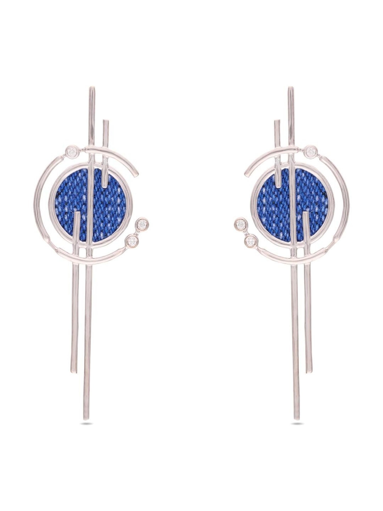 CKC 18k Gold & Diamond Earrings for Women