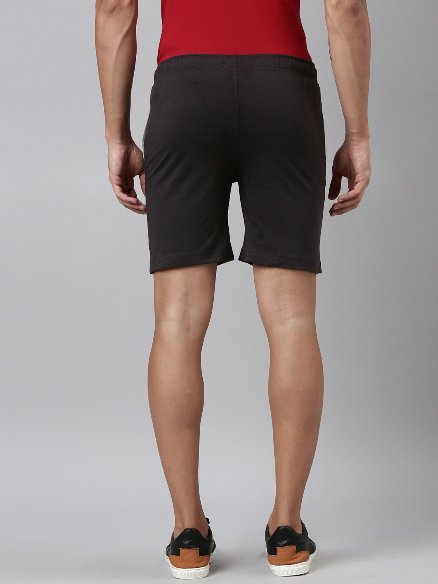 Dixcy Scott Maximus Grey Cotton Regular Fit Shorts