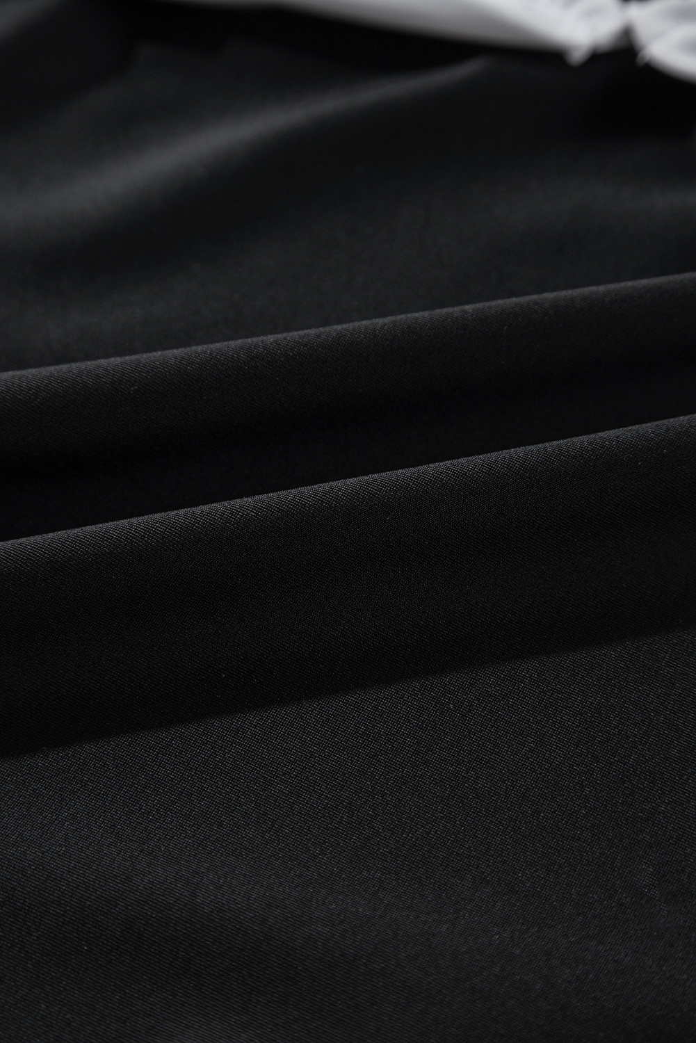 Black Plant Print Zip Front Half Sleeve One Piece Swimsuit