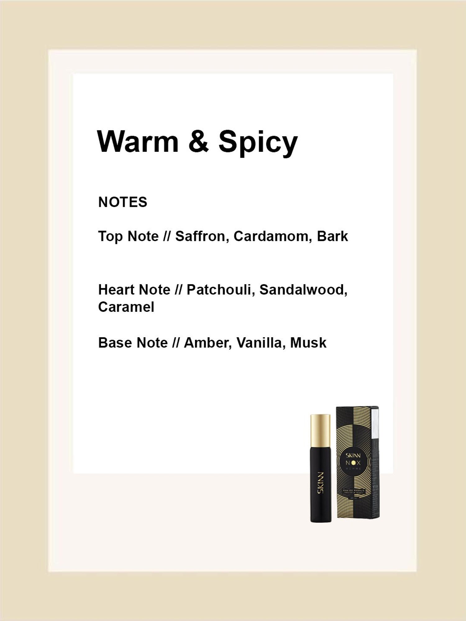 Skinn by Titan Nox Homme Eau de Parfum for Men - 20 ml