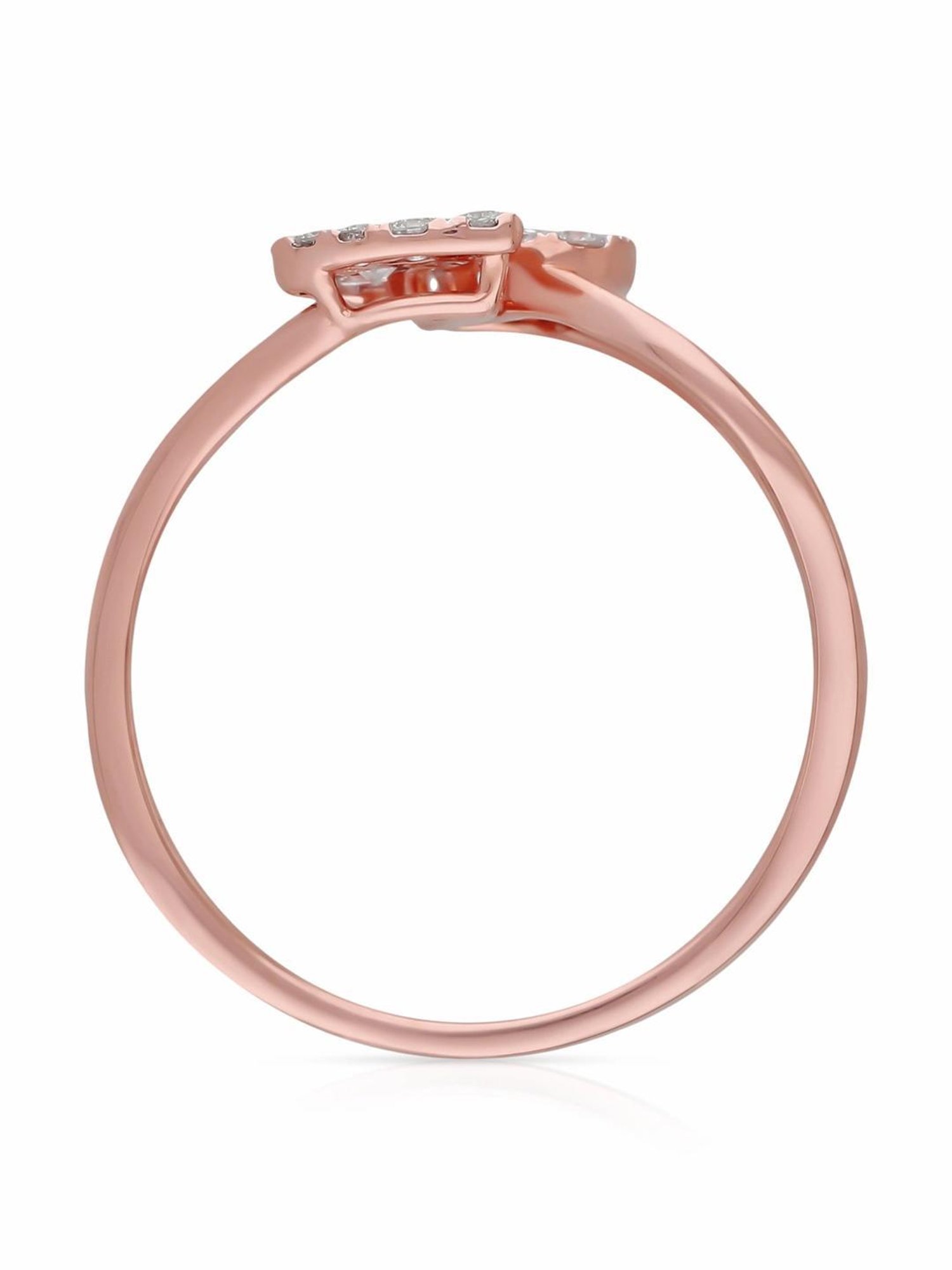 Malabar Gold and Diamonds 18k IGI Certified Diamond Rose Gold Ring for Women