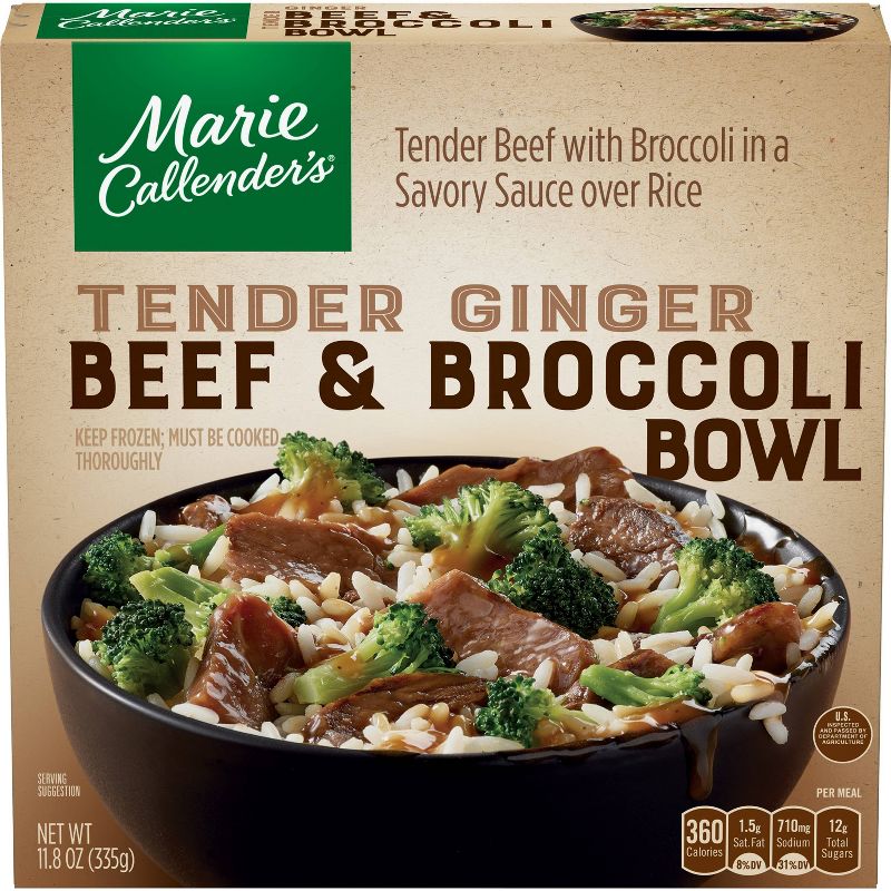 Marie Callender's Frozen Tender Ginger Beef & Broccoli Bowl - 11.8oz