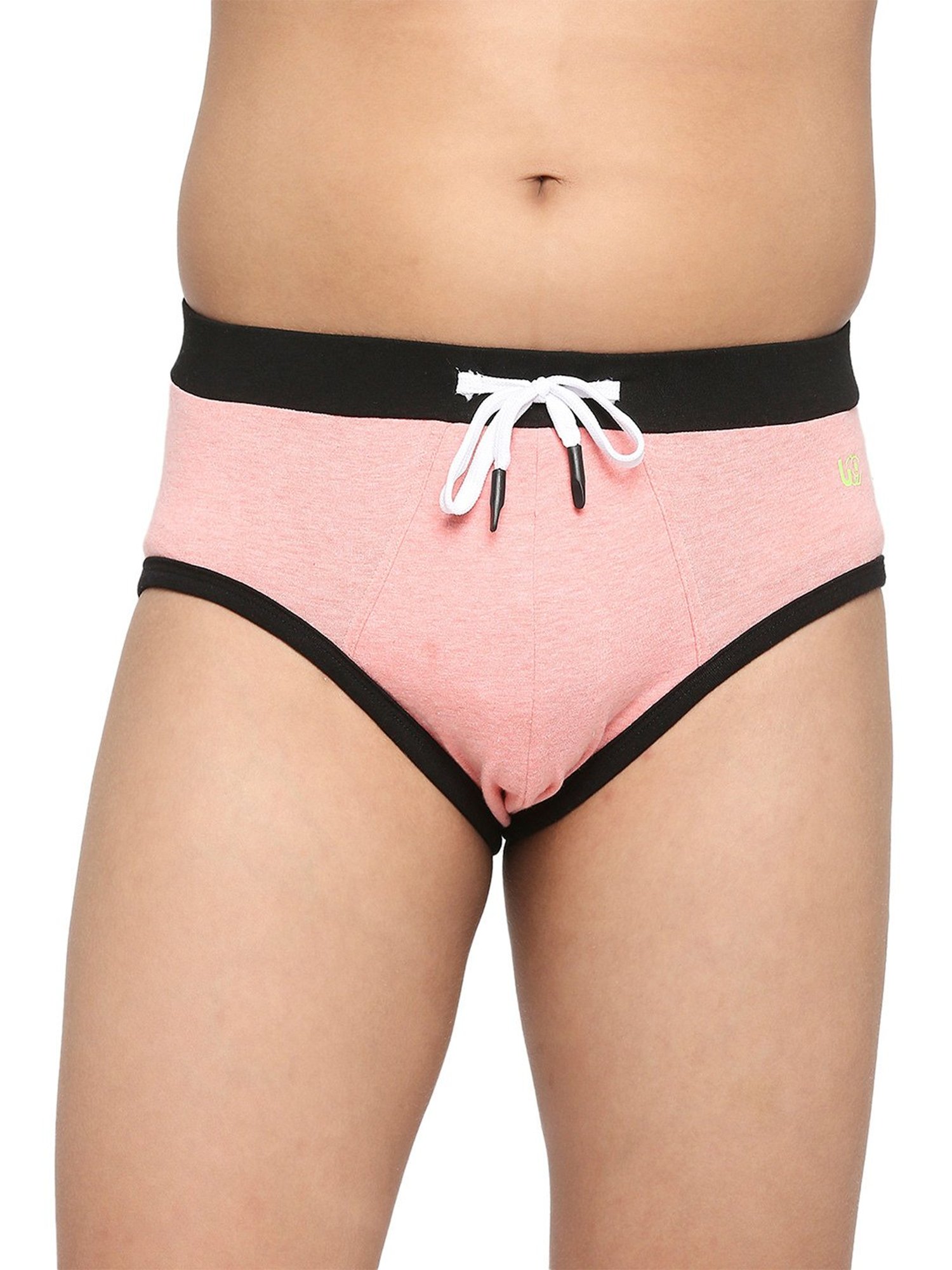 HOP Kids by Westside Yellow Printed Cotton Briefs - Pack of 5