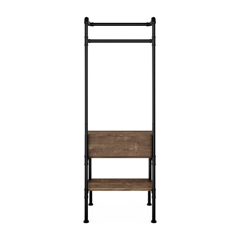 Quatro Umbrella Stand & Coat Rack Steel - Adesso
