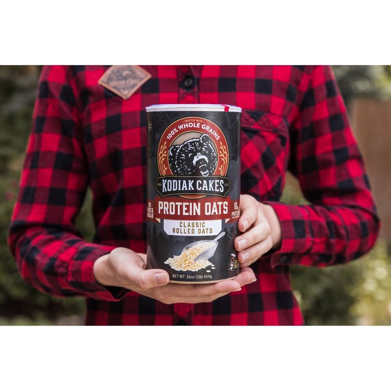 Kodiak Cakes Classic Rolled Oats Oatmeal Canister -16oz