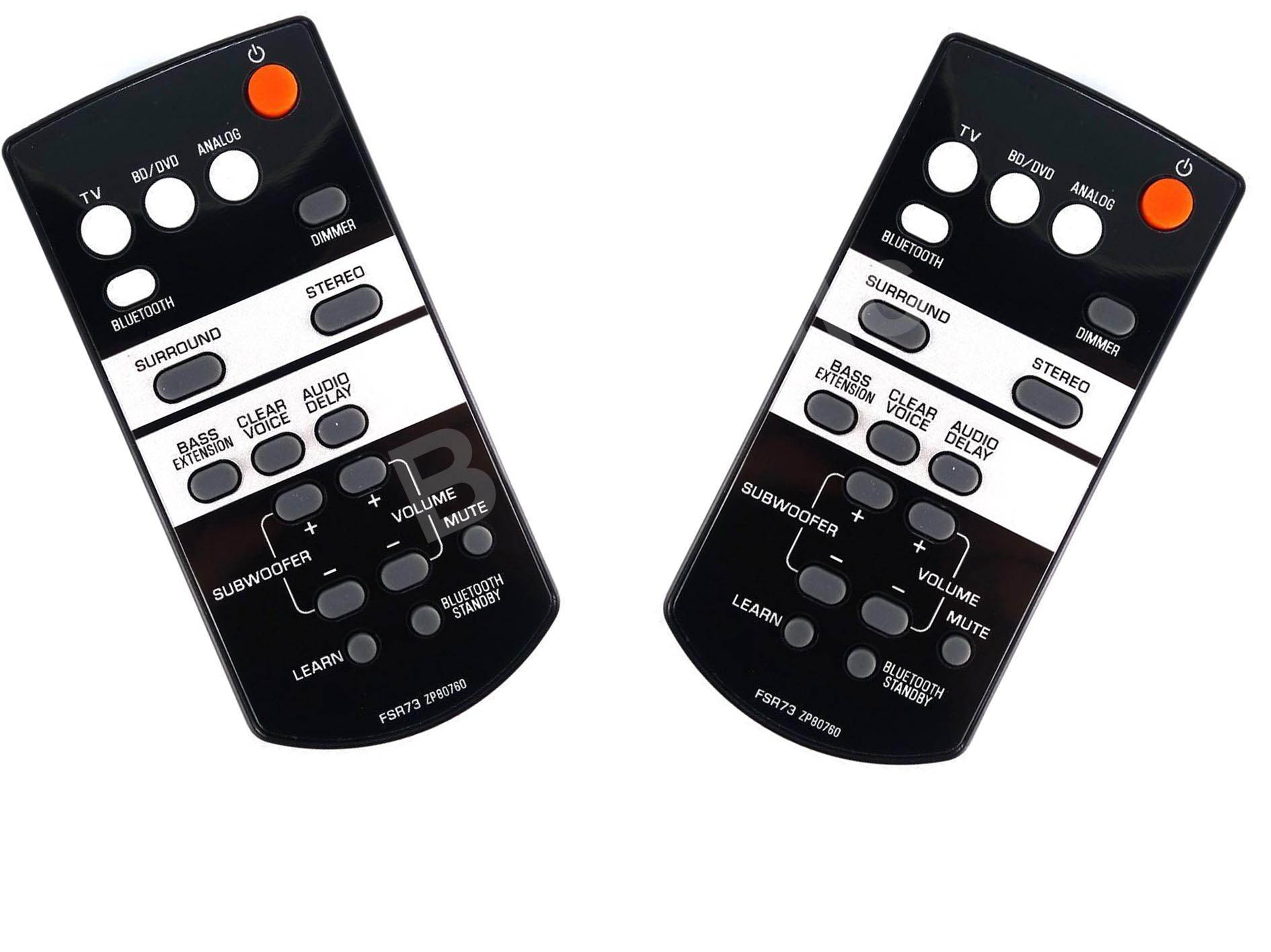 Replace Remote FSR73 ZP80760 For Yamaha Sound Bar System ATS1050, SRT700, YAS105