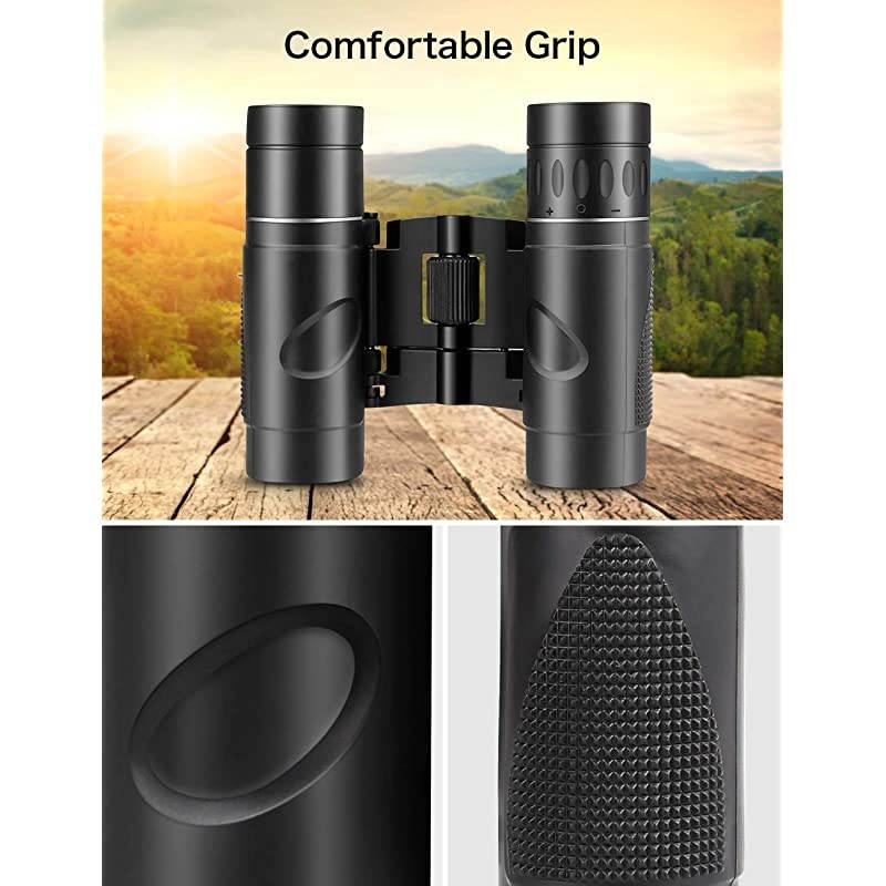 Compact Binoculars for Adults Kids Mini Small Binocular for Bird Watching Outdoor Travel Hiking Folding Pocket Lightweight Opera Glasses for Theater Concert Shows Women Men