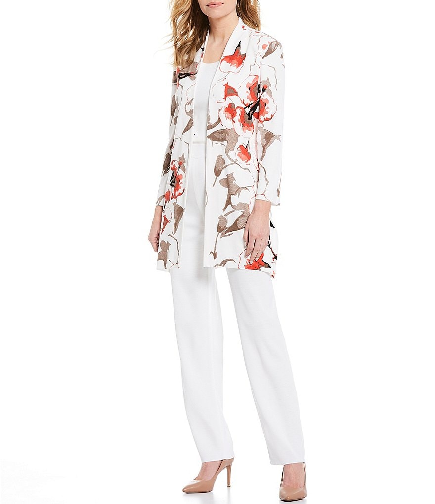 Eva Varro Solid Knit Jersey Banded Hem Pull-On Harem Pants