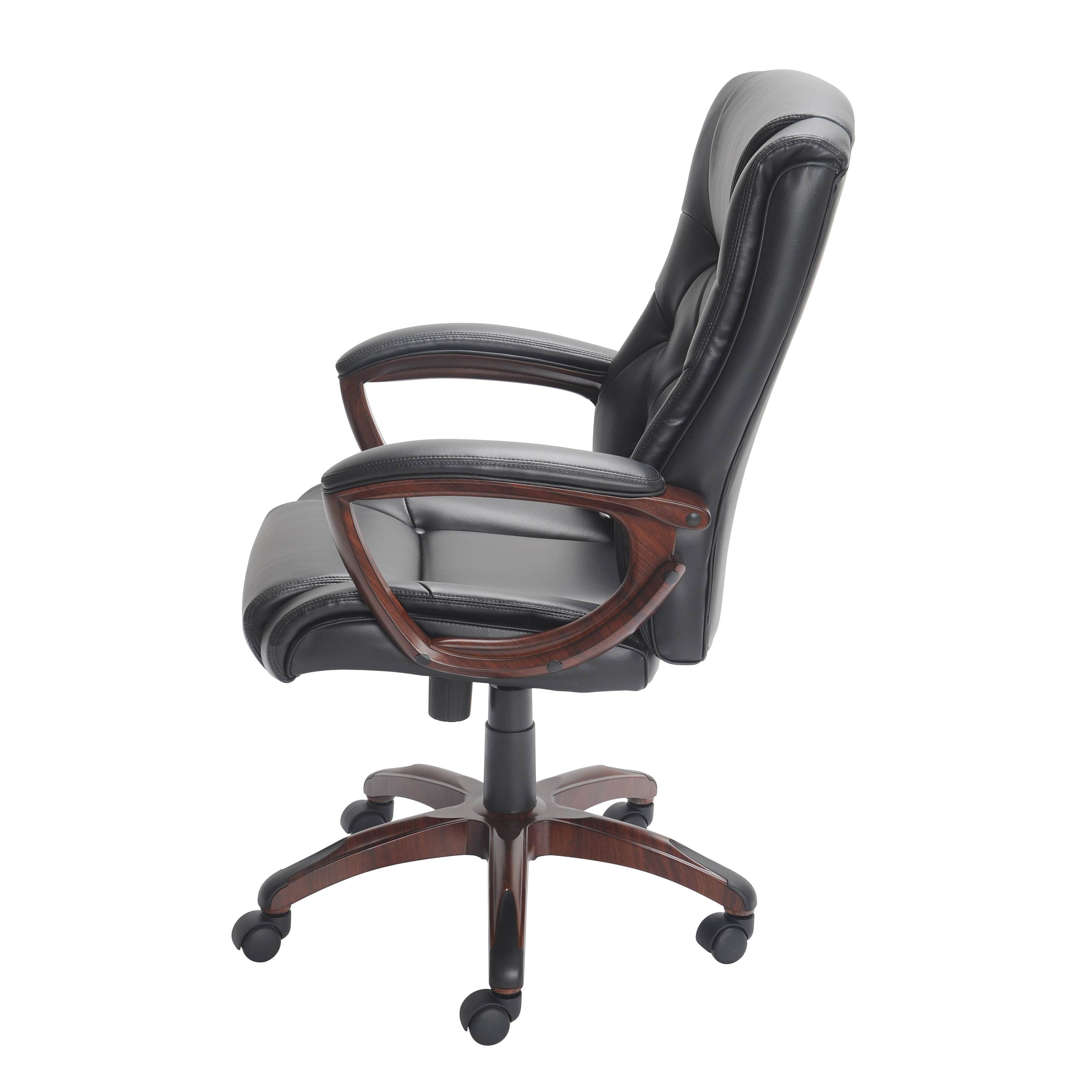Bonded Leather Manager's Chair, Black