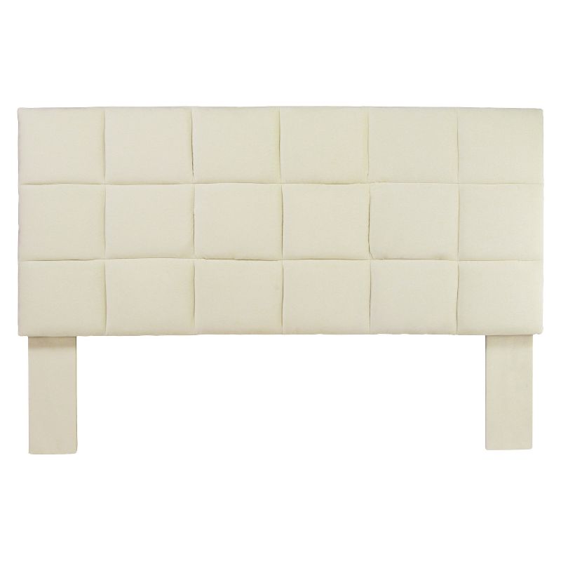 Marsha Flannelette Adjustable Twin Headboard Ivory - miBasics