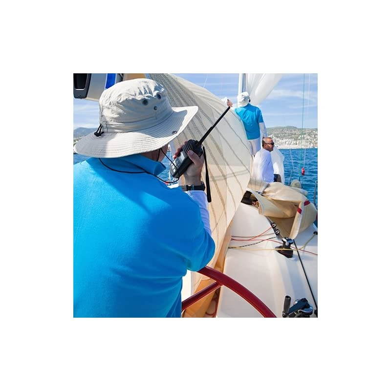 Atlantis 295 Handheld Floating 2Way 6W Dual Band GMRSVHF Marine Radio Camouflage