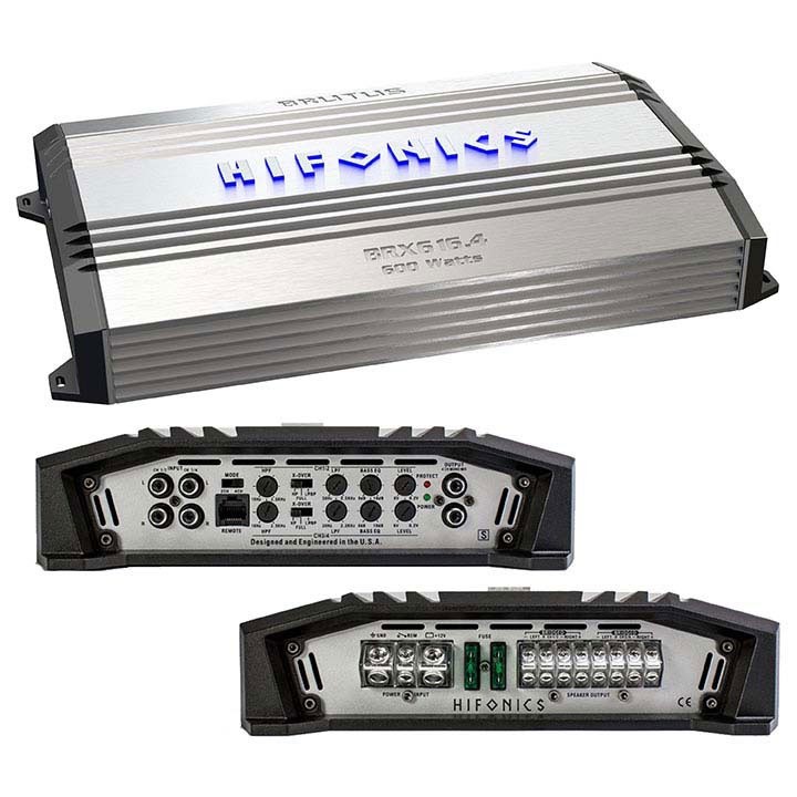 HIFONICS BRX616.4 Brutus(R) 4-Channel Super A/B Class(TM) Amp (640 Watts)