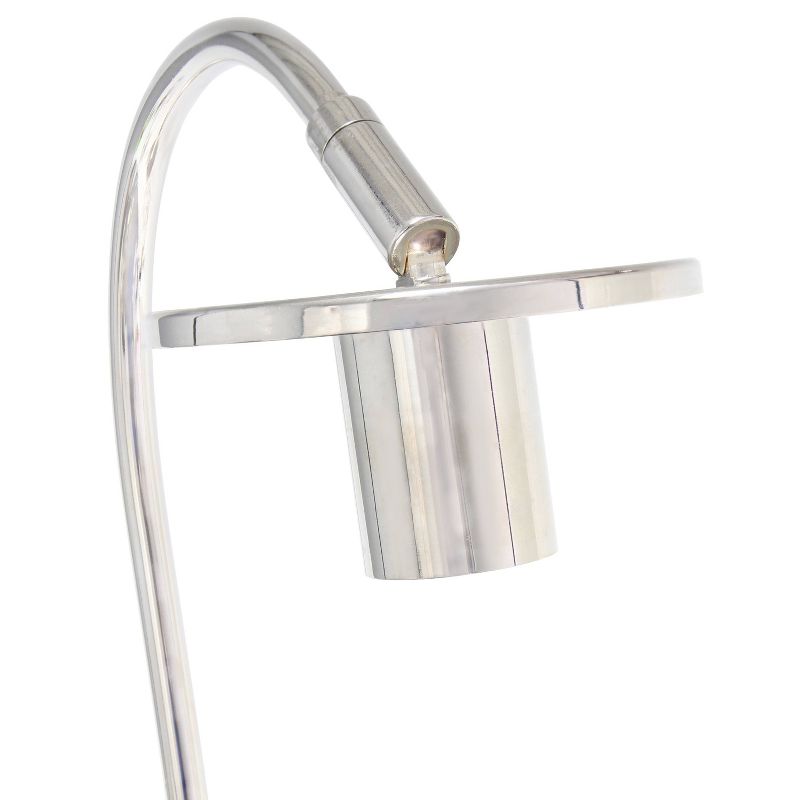 Metal Arched Chrome Cage Table Lamp Chrome - Lalia Home