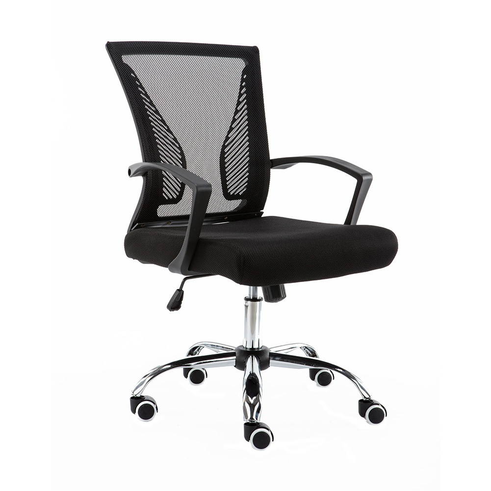 Modern Home Zuna Mid-Back Office Chair - Black/Black
