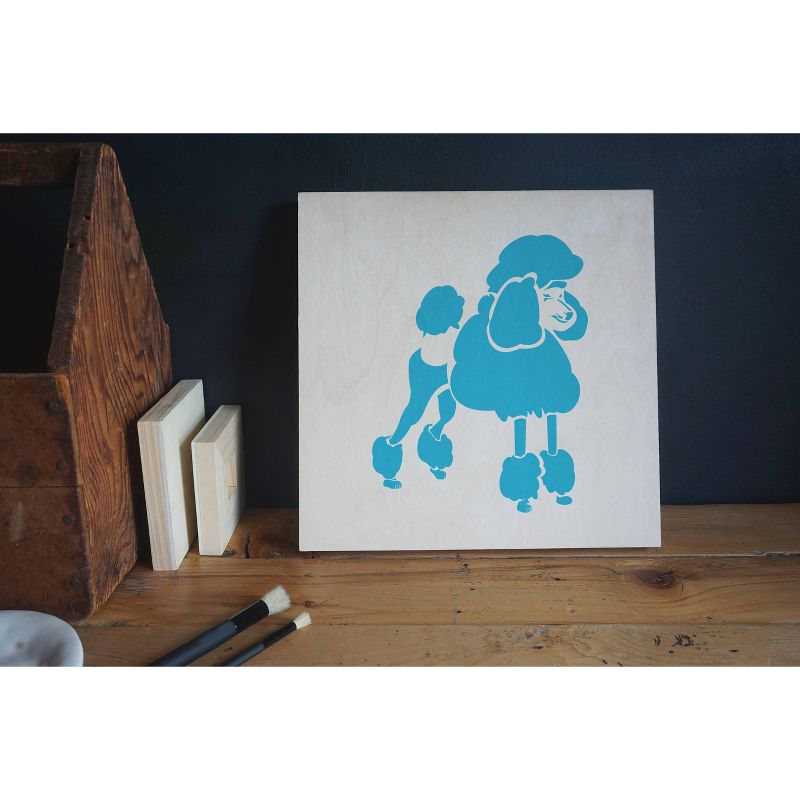 Stencil1 Poodle - Stencil 8.5" x 11"