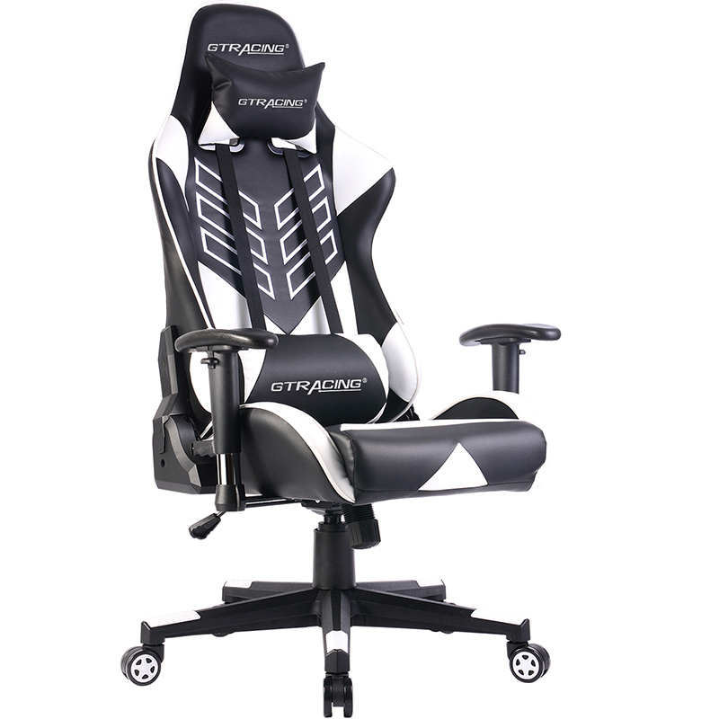 GTRACING Executive High-Back Gaming Chair Computer Office Chair PU Leather Swivel Chair Racing Chair