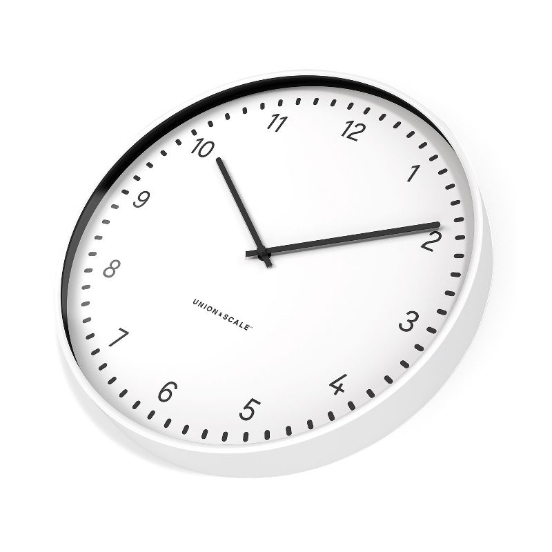 Union & Scale Essentials Wall Clock, Metal, 15 (UN58042) 