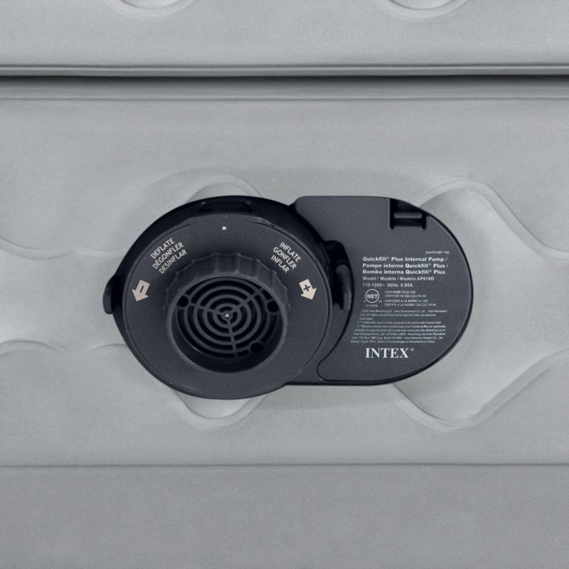 Living iQ Inflatable Portable Small Travel Size Kids Toddler Sleeping Blow Up Air Bed Mattress with Electric Pump and Headboard, Marvel Avengers