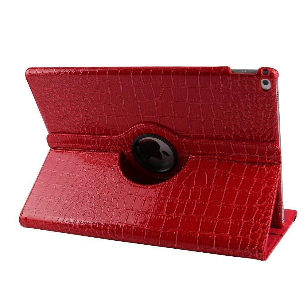iPad 2 Case Cover,Dream Wings 360 Degrees Rotating Folio Stand Slim Screen Protective Smart Case Cover for Apple iPad 2/iPad 3/iPad 4 9.7 inch Tablet (iPad 2/3/4, Red)