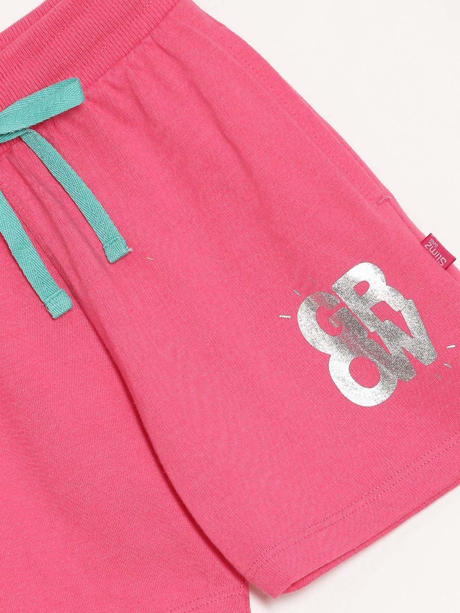 Coolsters by Pantaloons Kids Jet Black Cotton Regular Fit Shorts