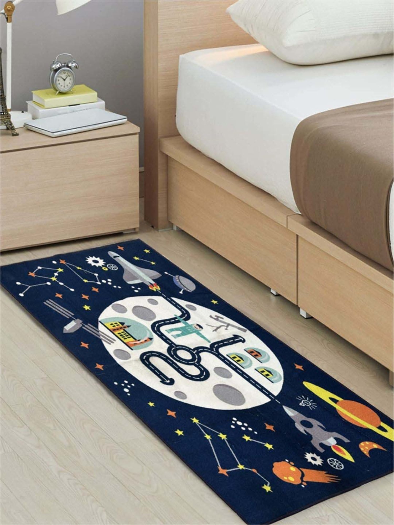 Urban Space Navy Chenille Anti-Skid Runner