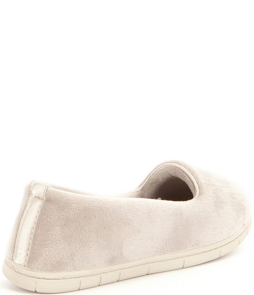 Cabernet Microfiber Velour Moccasin Slippers