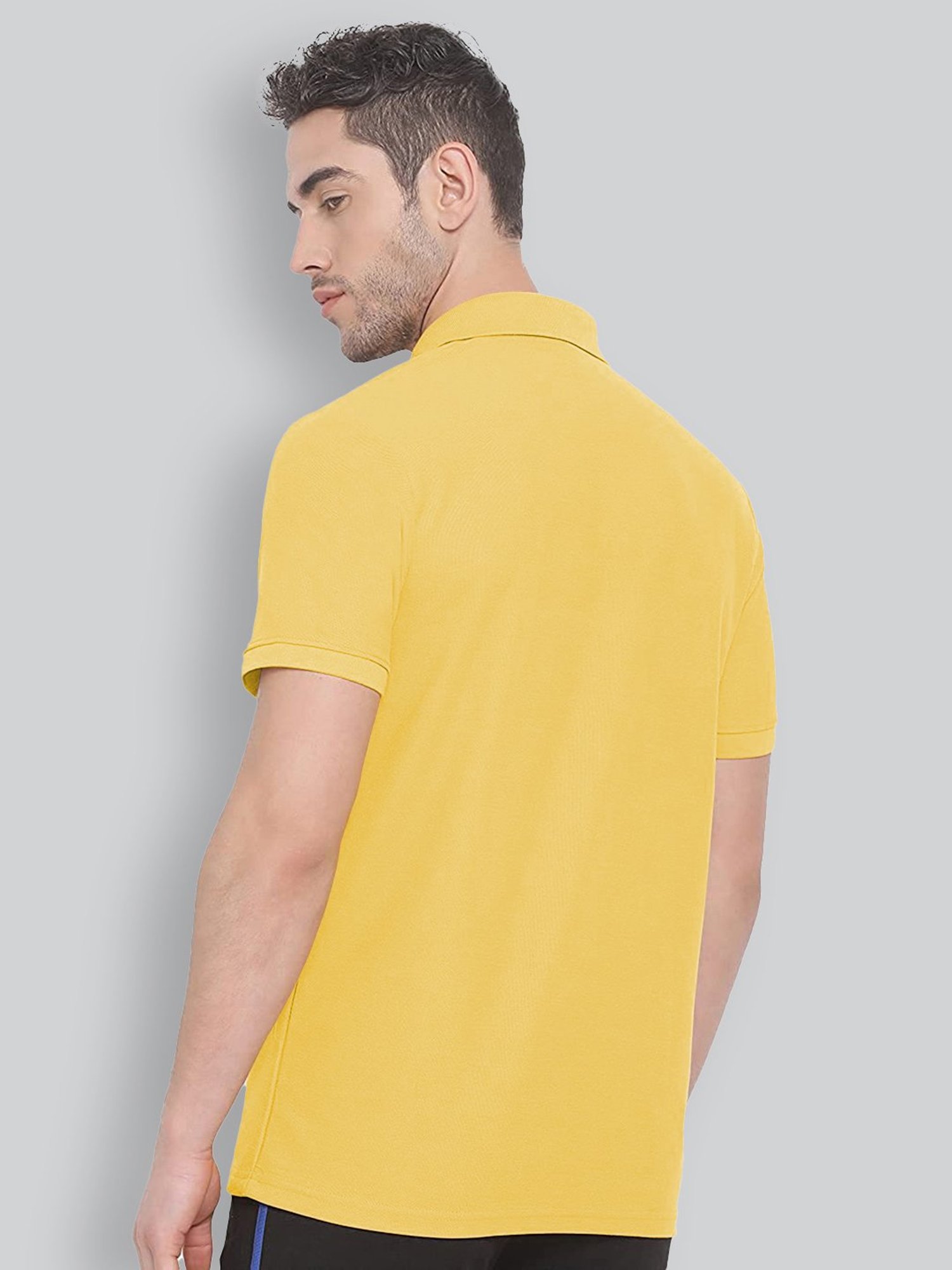 Lux Nitro Yellow Regular Fit Polo T-Shirt