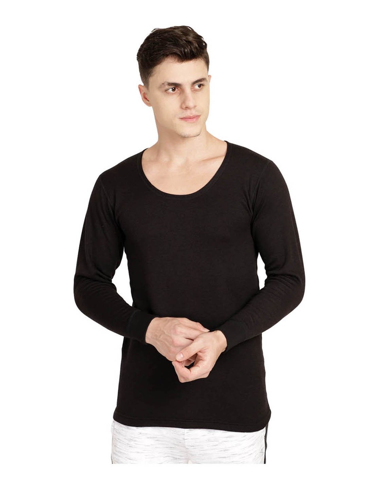 Bodycare Insider Black Regular Fit Thermal Top