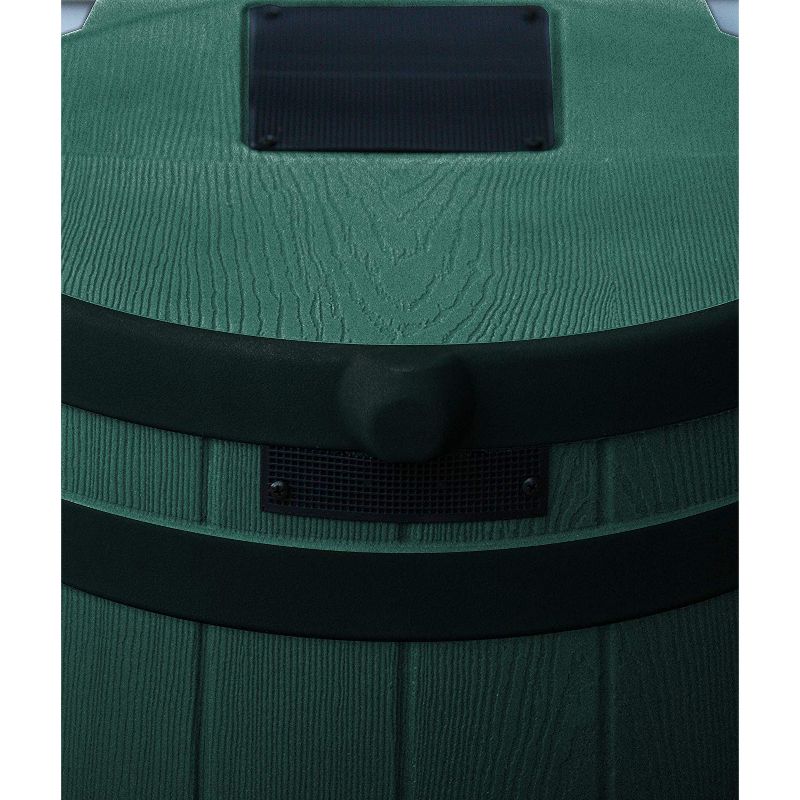 Good Ideas Rain Wizard Rain Collection Rain Barrel 40-Gal. Darkened Ribs, Green