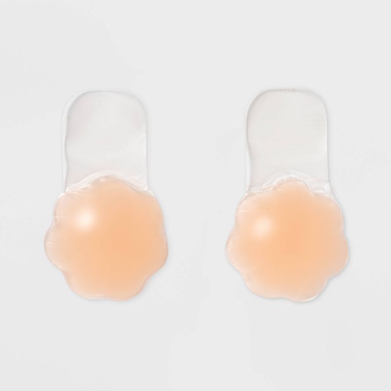 Fashion Forms Women's Reusable Full Figure Gel Petals Adhesive Strapless Backless Bra - Clear