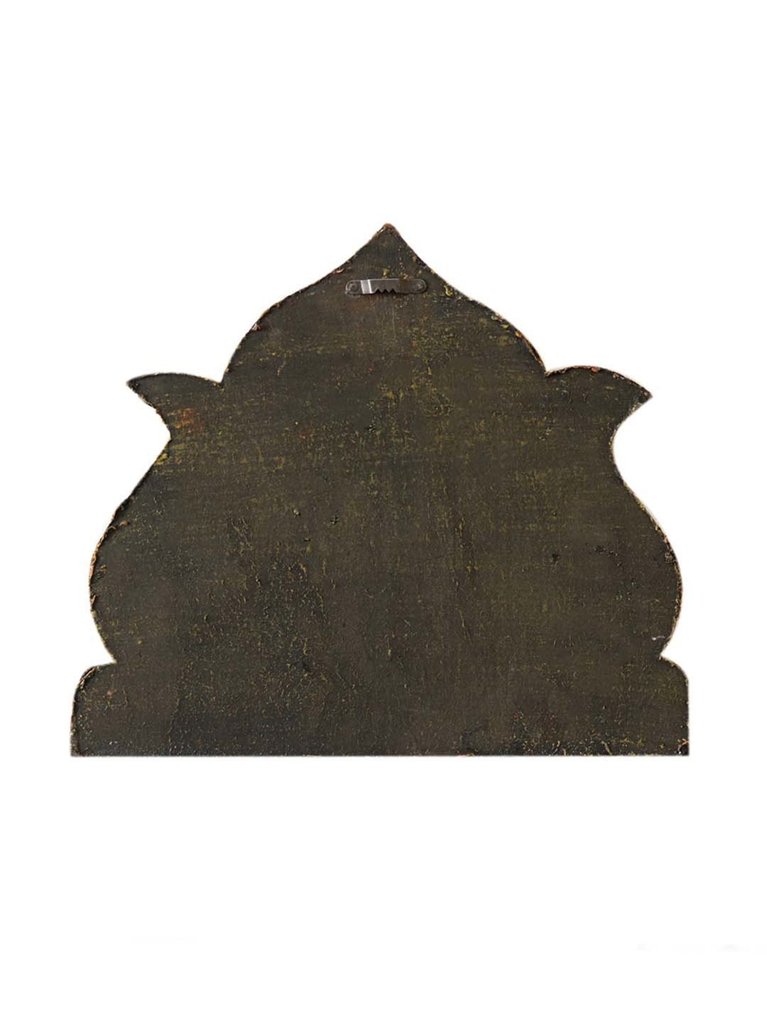 Unravel India 'Ganesha inside Lotus' Multicolor Wooden  Wall Showpiece - Set of 1