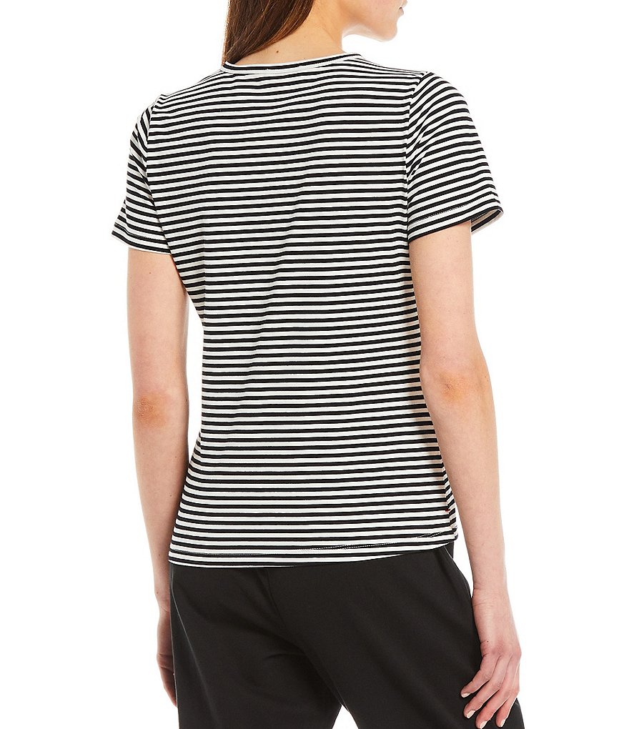 A Loves A Stripe Crew Neck Knit Tee
