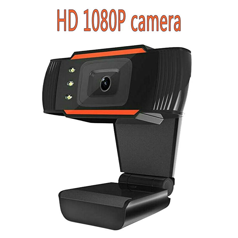 Balight 1080P HD Streaming USB Computer Webcam /auto-focus /noise reduction microphone( orange)